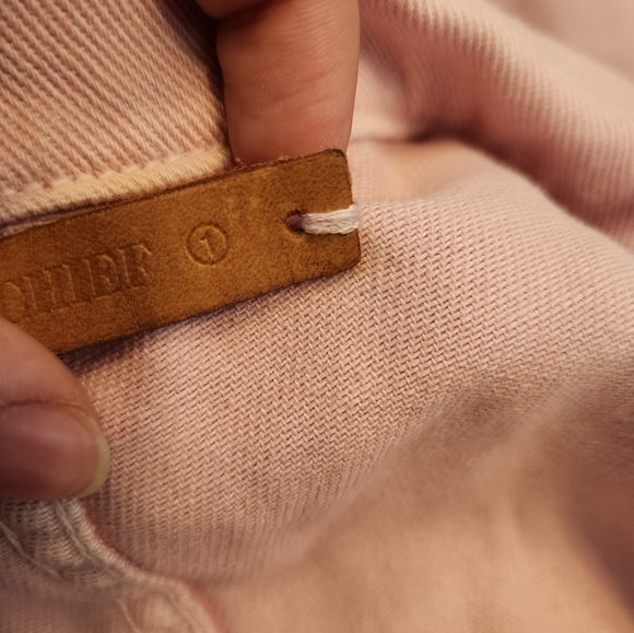 Bliss and Mischief Pink Denim Romper Jumpsuit - Picture 4 of 7